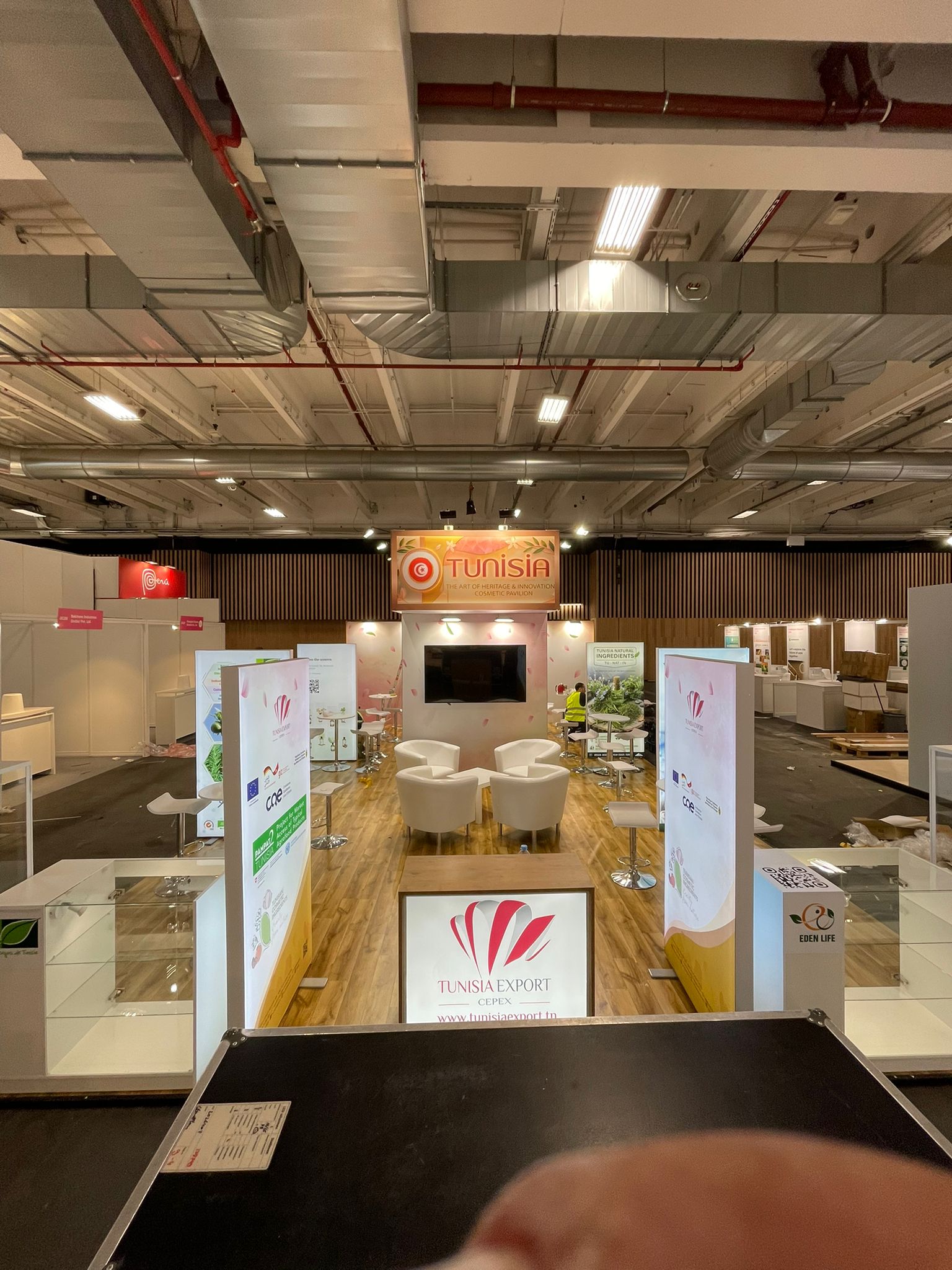 Tunisia cosmetic pavilion at Cosmoprof Bologna