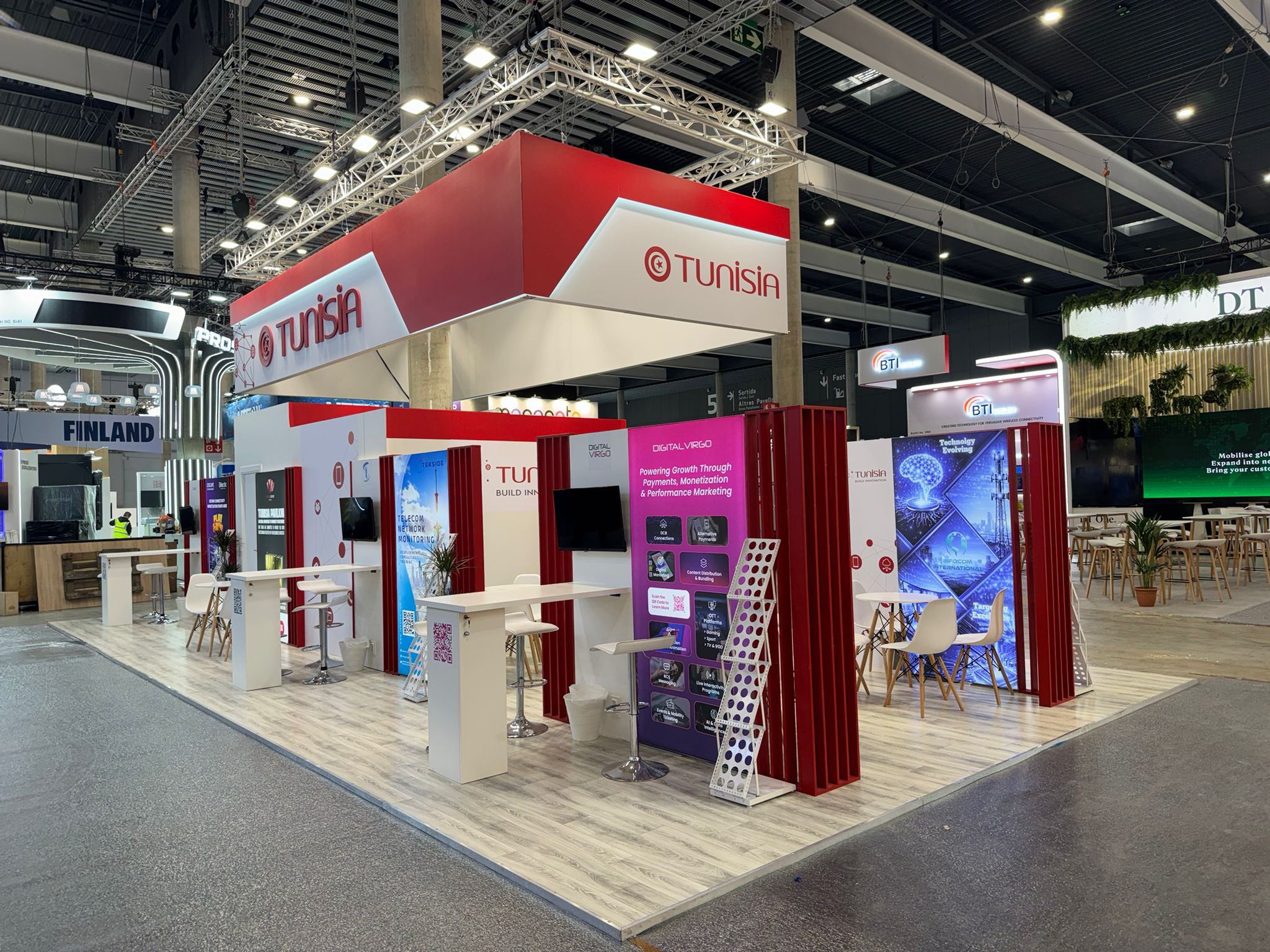 Tunisia ICT and telecom pavilion, Barcelona
